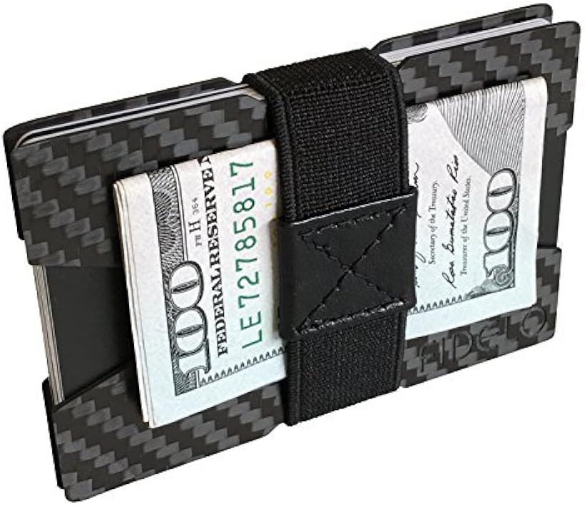 FIDELO Carbon Fiber Minimalist Wallet Minimalist Elite